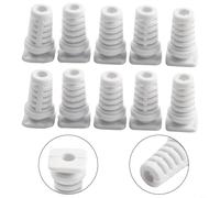 Conector de prensaestopas con construcción de goma para protección del cable de herramienta eléctrica y reducción de flexión en escenarios de uso repetido (4 mm, negro)