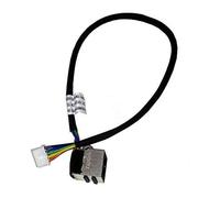 Conector de puerto de carga con enchufe de alimentación AC/DC y arnés de cables de repuesto compatible con Dell Inspiron17R N7110Vostro3750WTVC4