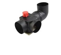 Conector de rama en T para conductos de 75 mm que soporta el flujo de aire caliente desde calentadores diésel hasta vías de ventilación extendidas