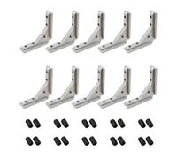 Conector de ranura de esquina de aluminio Fácil instalación para refuerzo del marco de la puerta y mejora la estabilidad Soportes de junta del marco de la puerta ajustables