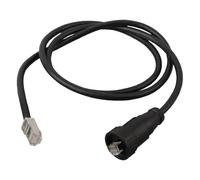 Conector de red para equipos de comunicación industriales y exteriores, IP67 impermeable, acoplador macho roscado, cumple con CAT6A/CAT5E, retardante de llama PA66 V-0, cobre fosforado chapado en oro