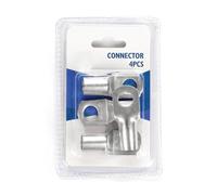 Conector de red SC50-10, 4 unidades, plateado, ideal para conexiones rápidas y seguras en instalaciones de telecomunicaciones.
