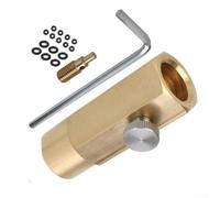 Conector de relleno de dióxido de carbono para fabricantes de refrescos con válvula de control y anillos de sellado para evitar fugas de gas compatible con cilindros estándar (c)