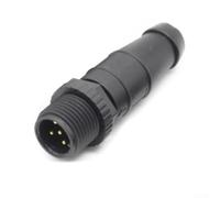 Conector de resistencia de terminal marino de 5 pines macho hembra para NMEA 2000 caída de columna vertebral IP67 bloqueo roscado impermeable compatible con sensor Garmin Simrad barco yate (-5P macho)