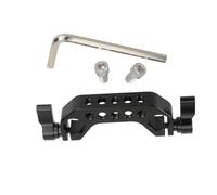 Conector de riel de abrazadera de tubo de doble agujero de 15 mm para entusiastas de la fotografía y la videografía