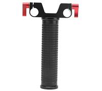 Conector de riel de Hombro único de aleación de Aluminio de 15 mm, Abrazadera de Mango básica de Doble Orificio para cámara DSLR, Universal para riel guía estándar de 15 mm, con