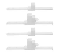 Conector de Riel Guía para Cama Infantil 4 Piezas Plástico Blanco
