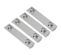 Conector de riel solar en forma de T de aluminio para sistemas fotovoltaicos que permite una extensión rápida del riel y la interconexión del panel sin soldadura (4 piezas)