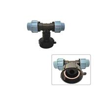 Conector de rosca de tanque IBC POWERTOOL IBC Adaptador de tanque S60X6 a Mdpe accesorios de tubería de agua para tanques de agua IBC (salida de tres vías de 25 mm)