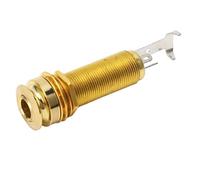 Conector de salida de guitarra, compatibilidad verstil, reduce el ruido, conector de metal para guitarra y bajo, enchufe de salida de cilindro de 1/4 pulgadas para bajos de elctrica, fcil