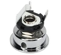 Conector de Salida de Guitarra, Toma de Conector de Salida de Entrada de Guitarra de Metal, Excelente Conexión Firme de Contacto para un Tono de Señal óptimo con el Menor Ruido (Plata)