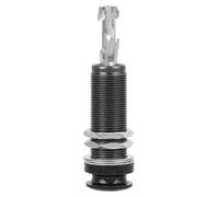 Conector de Salida de Pin Final para Guitarra, Bajo, Estéreo, Mono, Barril, Conector con Función de Bloqueo de Correa para Accesorios para Instrumentos Musicales(Negro)