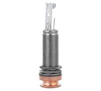 Conector de Salida de Pin Final para Guitarra, Bajo, Estéreo, Mono, Barril, Conector con Función de Bloqueo de Correa para Accesorios para Instrumentos Musicales(Color Cobre)