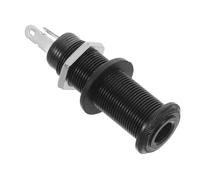Conector de Salida para Guitarra, Montaje Empotrado Negro | Metal, Mecanismo de Bloqueo Firme, Audio Estéreo, Instalación Rápida, Conexión Estable para Estudio y Escenario