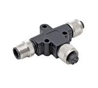 Conector de sensor M12 de tres vías for conversión de tuberías, macho y hembra, 4 pines, 5 pines y 8 pines, 1 unidad(8 pin)