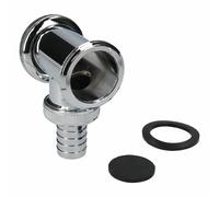 Conector De Sifón 1 1/4" Cromo Para Lavadora Y Lavavajillas