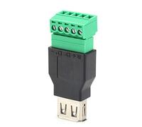 Conector de Soldadura USB Adaptador Abierto Hembra USB 2 Uds Quicklink sin Soldadura Tipo A Hembra Adaptador de Terminal USB Convertidor 6 * 5 * 2