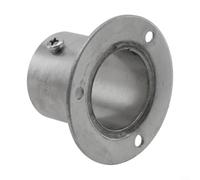 Conector de soporte de brida de pared de barra de cortina de acero inoxidable, soporte de tubo redondo pulido resistente con tornillo de bloqueo, se adapta a tubos de 19 mm, 22 mm, 25 mm, 32 mm para