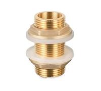 Conector de tanque de agua de latón, 1 unidad, 1/2 ", 1/4", junta de silicona, tubo de cobre, junta de acoplamiento de tanque de peces, adaptador de manguera de tubo de riego de jardín(12)