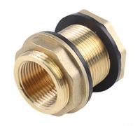 Conector de tanque de latón con junta de 1 pulgada para torre de agua