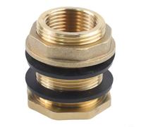 Conector de tanque de latón con junta de 1 pulgada para torre de agua
