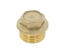 Conector de tapón de extremo de cabeza hexagonal de tubo de latón macho hembra