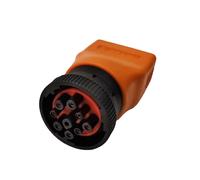Conector de Terminal de Diagnóstico para Camiones Diésel, Adaptador OBD2 A Cable de 9 Pines, Comprobador Informático para Camiones para .