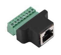 Conector de terminal de tornillo RJ45Breakout, conector hembra, adaptador de red compatible con cableado estructurado, DVR digital, estabilidad de