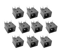 Conector de toma de corriente VIEUE DC-044 5.5x2.1mm Conector de enchufe de enchufe de alimentación DC DC044 5.5 * 2.1mm Interfaz de fuente de alimentación de DC de 3 pines Tapón de montaje 10pcs / lo