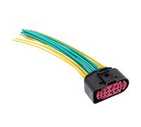 Conector de toma de lámpara de xenón de faro 14 pines 1J0973737 Reemplazo compatible con VW Compatible con Audi Compatible con Skoda 15cm