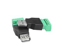 Conector de Tornillo de 5 Pines USB 2.0 Tipo A Macho/Hembra Sin Soldadura, Jack USB, Adaptador de Terminal de Tornillo USB2.0