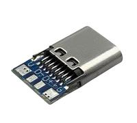 Conector de transferencia de datos de velocidad tipo C con estructura de alambre soldado que minimiza la pérdida de señales para tareas de edición de video, enchufe USB C compacto reversible que