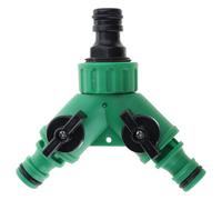 Conector de tres vías ABS con válvulas de interruptores simples, apto para regulación de flujos de tuberías, riego eficiente, uso doméstico, accesorios de riego de jardín