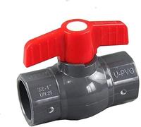 Conector de tubería, 1 válvula de bola de suministro de agua de plástico UPVC, válvula de bola de PVC de 20 mm a 110 mm de diámetro interior, adaptador de conector de agua for acuario, riego de jardín