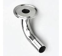 Conector de tubería, Abrazadera de manguera SS304, conector de manguera, casquillo de triple abrazadera, codo de 90 grados, for fabricantes de maquinaria. Accesorios.(16mm x ferrule 50.5)
