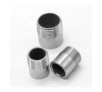 Conector de tubería de acero inoxidable 304, DN20, 3/4" BSPT macho x boquilla de soldadura a tope, for agua, gas y petróleo