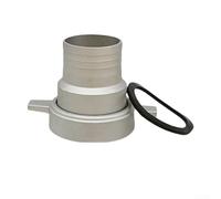 Conector de tubería de agua de aluminio con junta de goma, adaptador de tubería portátil y acoplamiento para sistemas al aire libre, compatible con accesorios de tubería de generador (3 pulgadas a 1