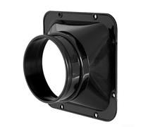 Conector de tubería de aire para cocina, baño, junta de brida cuadrada de 125 mm, parte del sistema de unión de tubo de ventilación ABS