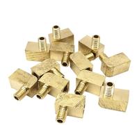 Conector de tubería de latón, M6, M8, M10, 1/8" BSP, macho, hembra, codo de 90 grados(Male G1l8-F M8x1mm)