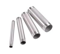 Conector de tubería de niple SS201 con rosca macho BSPT de 1/4", 3/8", 1/2", 3/4", 1" y 2" (longitud: 60, 80, 150, 200 y 300 mm)(300mm 1-1/4")