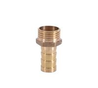 Conector de tubería Junta reductora recta de latón, accesorio tubería, conector macho BSP 1/8, 1/4, 1/2 y 3/8 pulgadas con cola púas for manguera(6MM*1/8INCH)