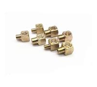 Conector de tubería latón, M6, M8, M10, 18 BSP, macho a hembra, for sistema lubricación aceite(M10x1 F - 1l8 BSP M)