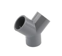 Conector de tubería PVC gris, 20, 25 y 32mm, codo recto, juntas cruzadas en T, adaptador agua, 3, 4, 5 6 vías, 1 ud(Black,I.D 20mm)