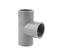 Conector de tubería PVC gris, 20, 25 y 32mm, codo recto, juntas cruzadas en T, adaptador agua, 3, 4, 5 6 vías, 1 ud(WHITE,I.D 20mm)