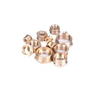 Conector de tubería reductor de buje hexagonal de latón, 1/4, 3/8, 1/2, 3/4 F (hembra) a M (macho), conector adaptador reductor roscado(G1-1I2(F) XG2(M))