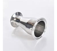 Conector de tubería reductor de triple abrazadera de acero inoxidable SS304, diámetro exterior 45-102, apto for alimentos saludables. Accesorio reductor de soldadura.(51mm x 89mm)