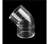 Conector de tubería transparente Accesorio de tubería en forma L 90 grados, conector acrílico transparente grueso, codo tubo pecera acuario(Yellow,25mm)