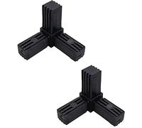 Conector de Tubo Cuadrado de 3 Vías en Ángulo, Conexión de Estante de Perfil, 20mm x 1.5mm