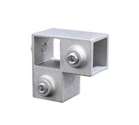 Conector de tubo cuadrado de aleación de aluminio de 20 x 20 mm
