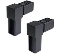 Conector de Tubo Cuadrado de Ángulo Recto de 2 Vías, Conexión de Estante de Perfil, 30mm x 2mm